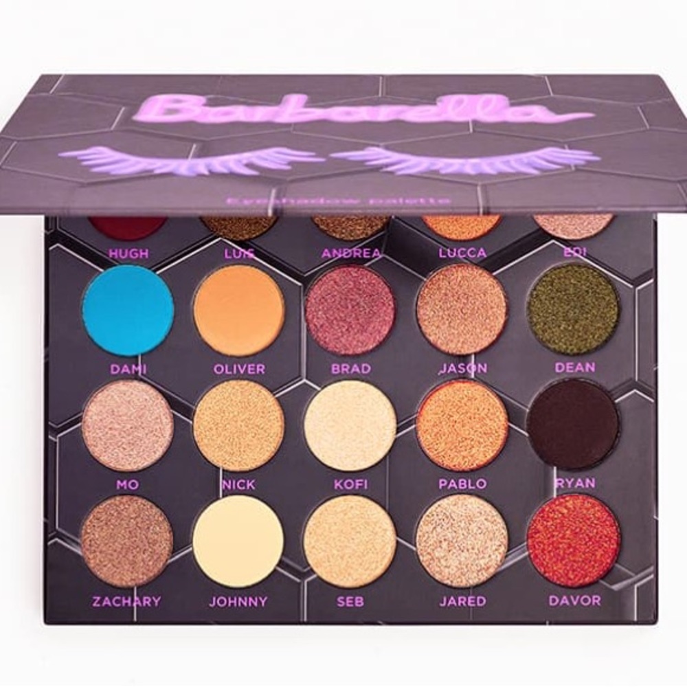 BeeBeauty New Barbarella Neutral Pop Of Color Matte Shimmer 20 Eyeshadow Palette